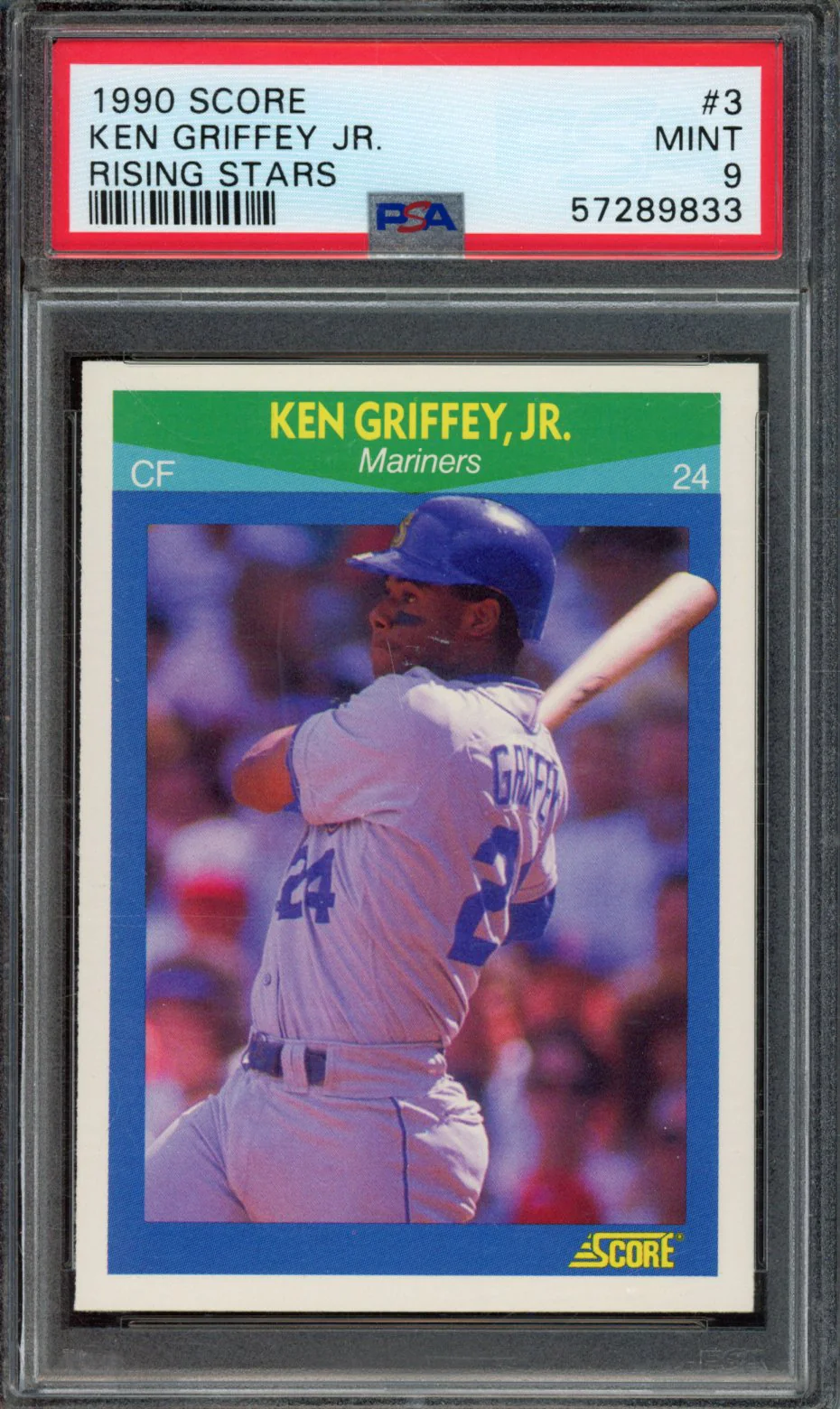 KEN GRIFFEY JR. | 1990 SCORE RISING STARS | PSA MINT 9