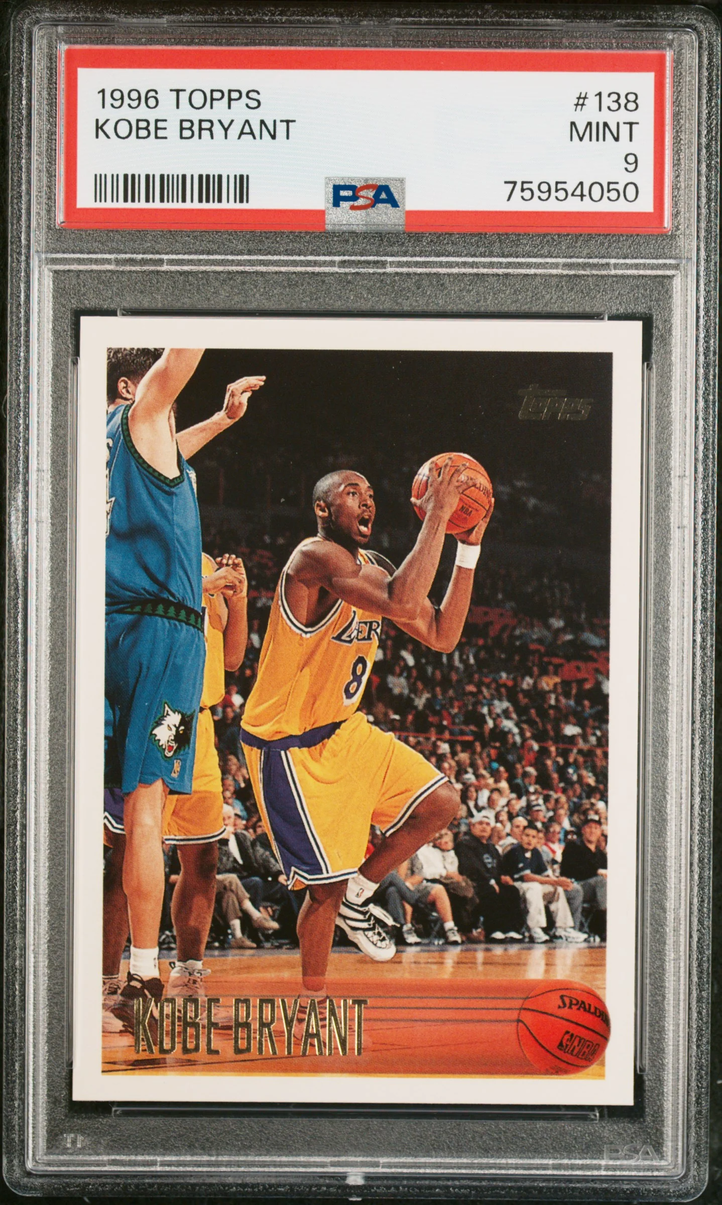 KOBE BRYANT | 1996 TOPPS 138 | PSA MINT 9