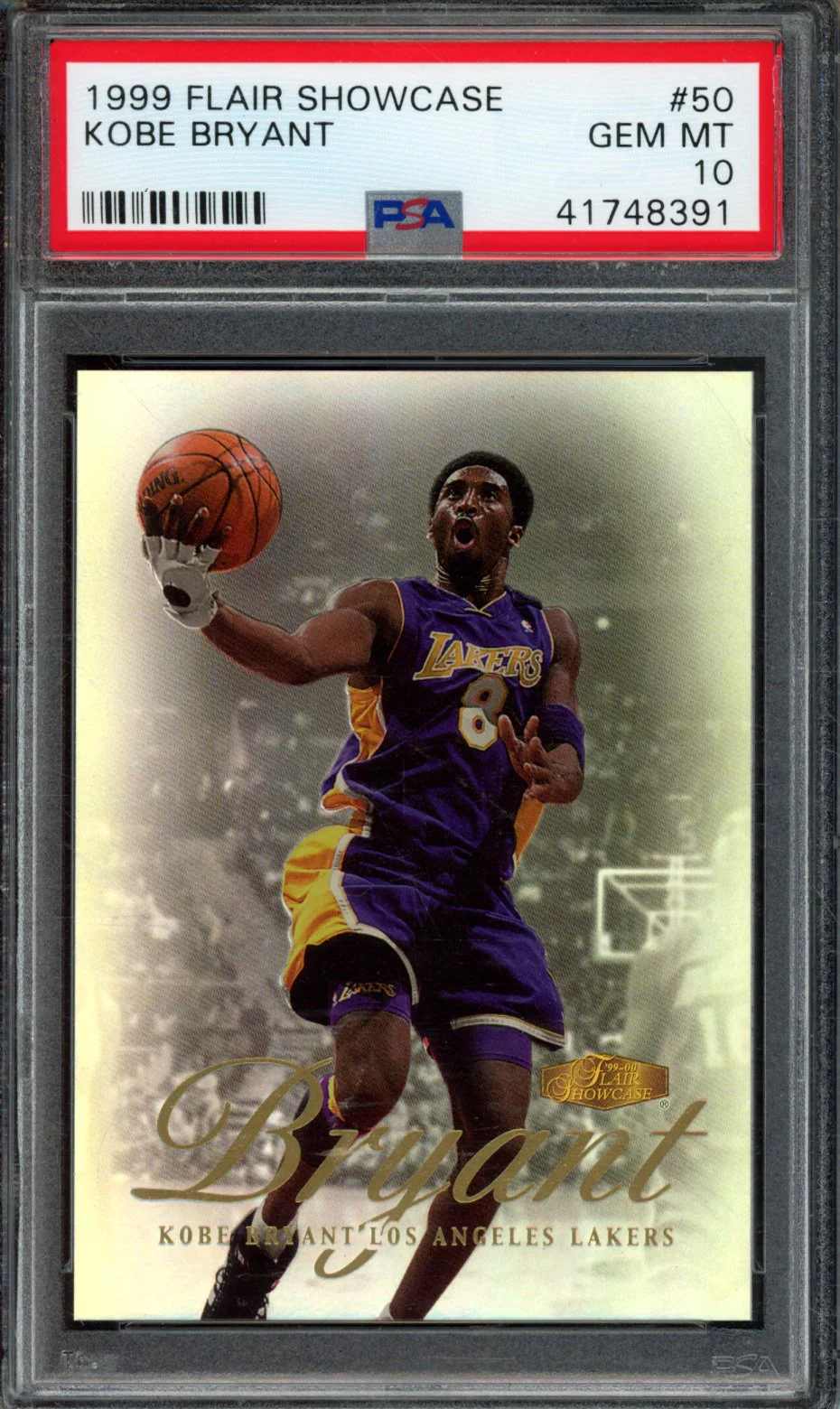 KOBE BRYANT | 1999 FLAIR SHOWCASE | PSA GEM MT 10