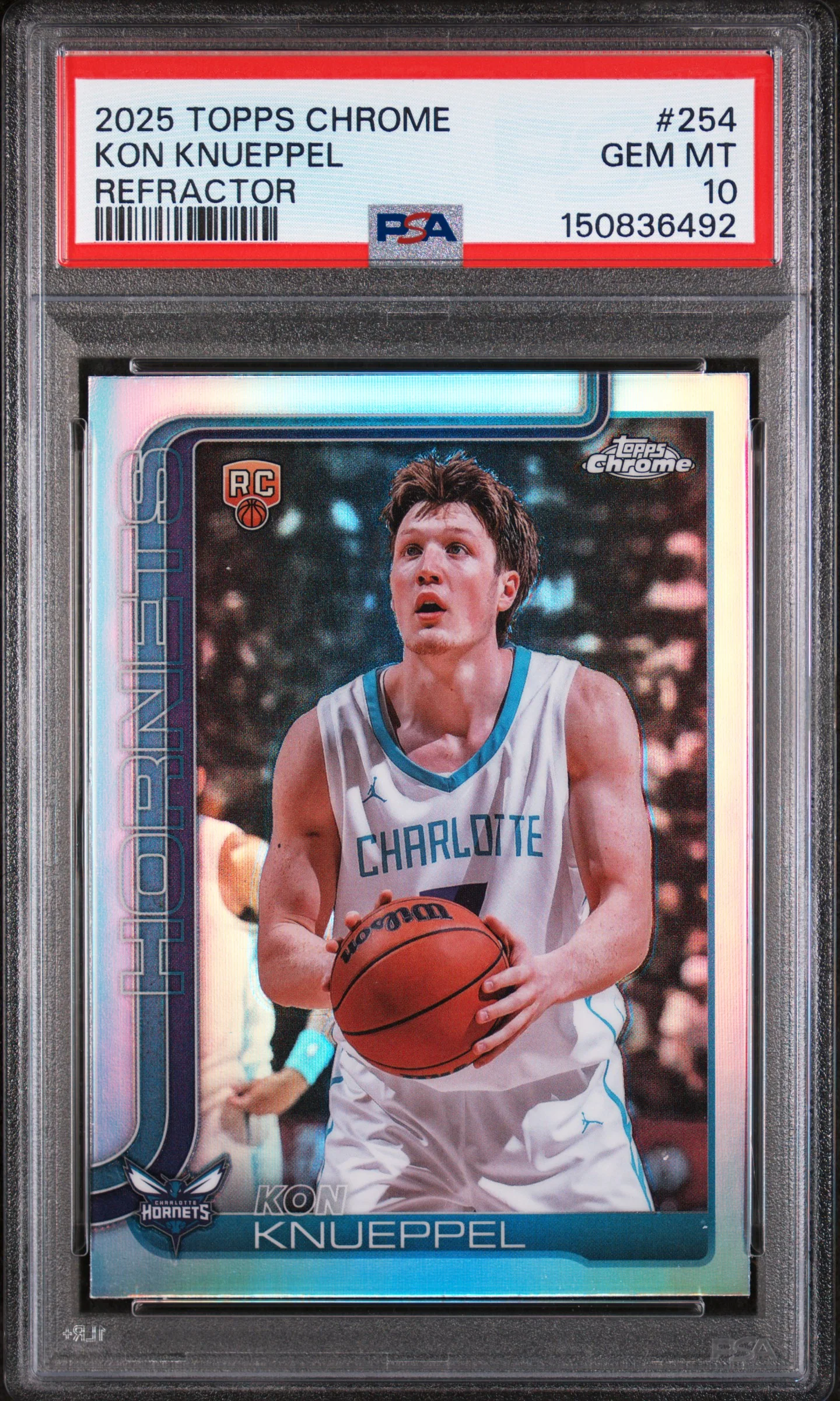 KON KNUEPPEL | 2025 TOPPS CHROME 254 | REFRACTOR | PSA GEM MT 10
