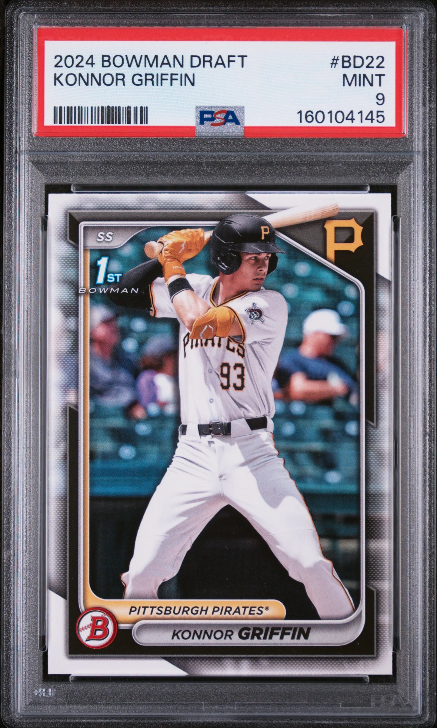 KONNOR GRIFFIN | 2024 BOWMAN DRAFT BD22 | PSA MINT 9