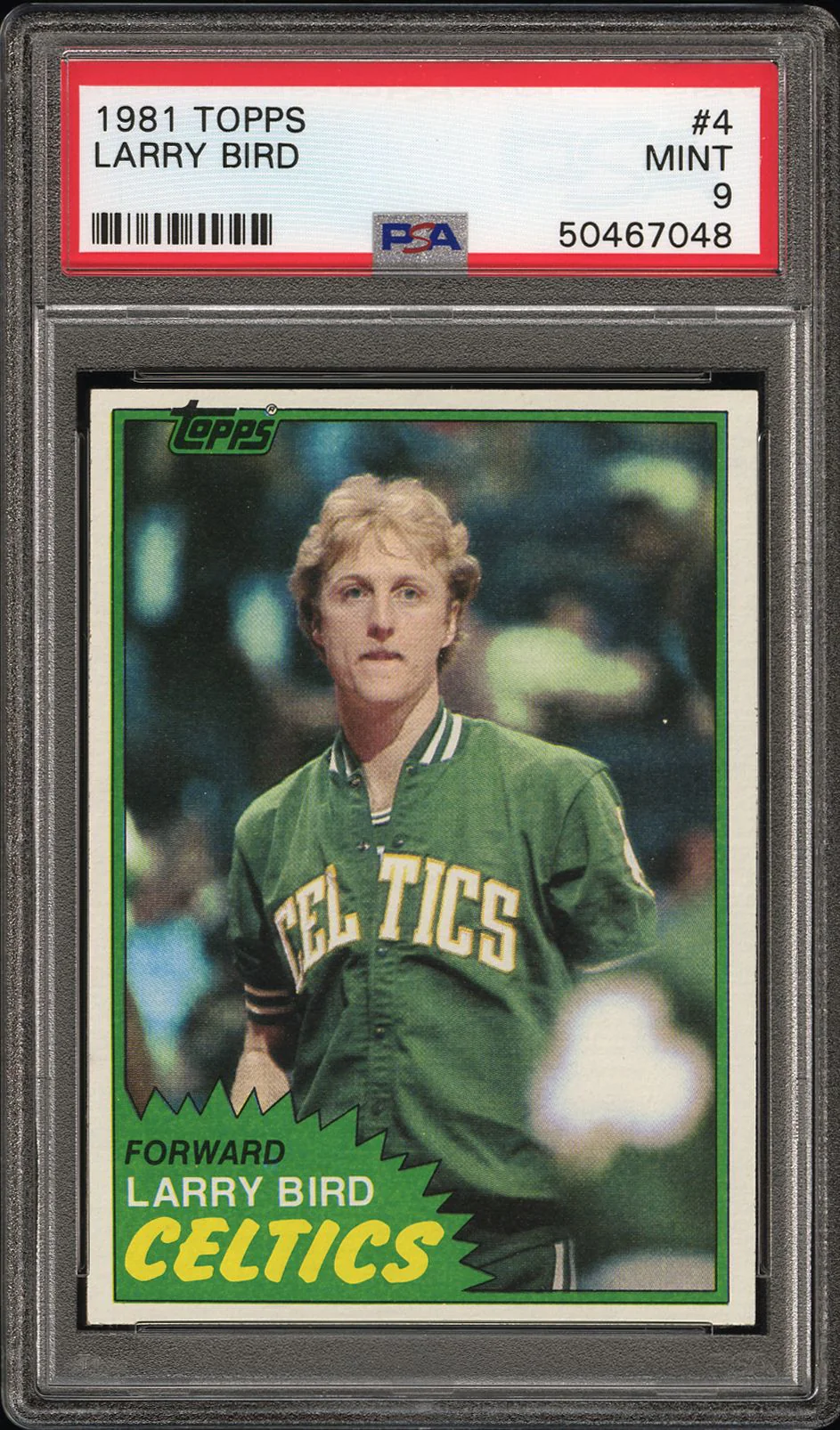 LARRY BIRD | 1981 TOPPS 4 | PSA MINT 9