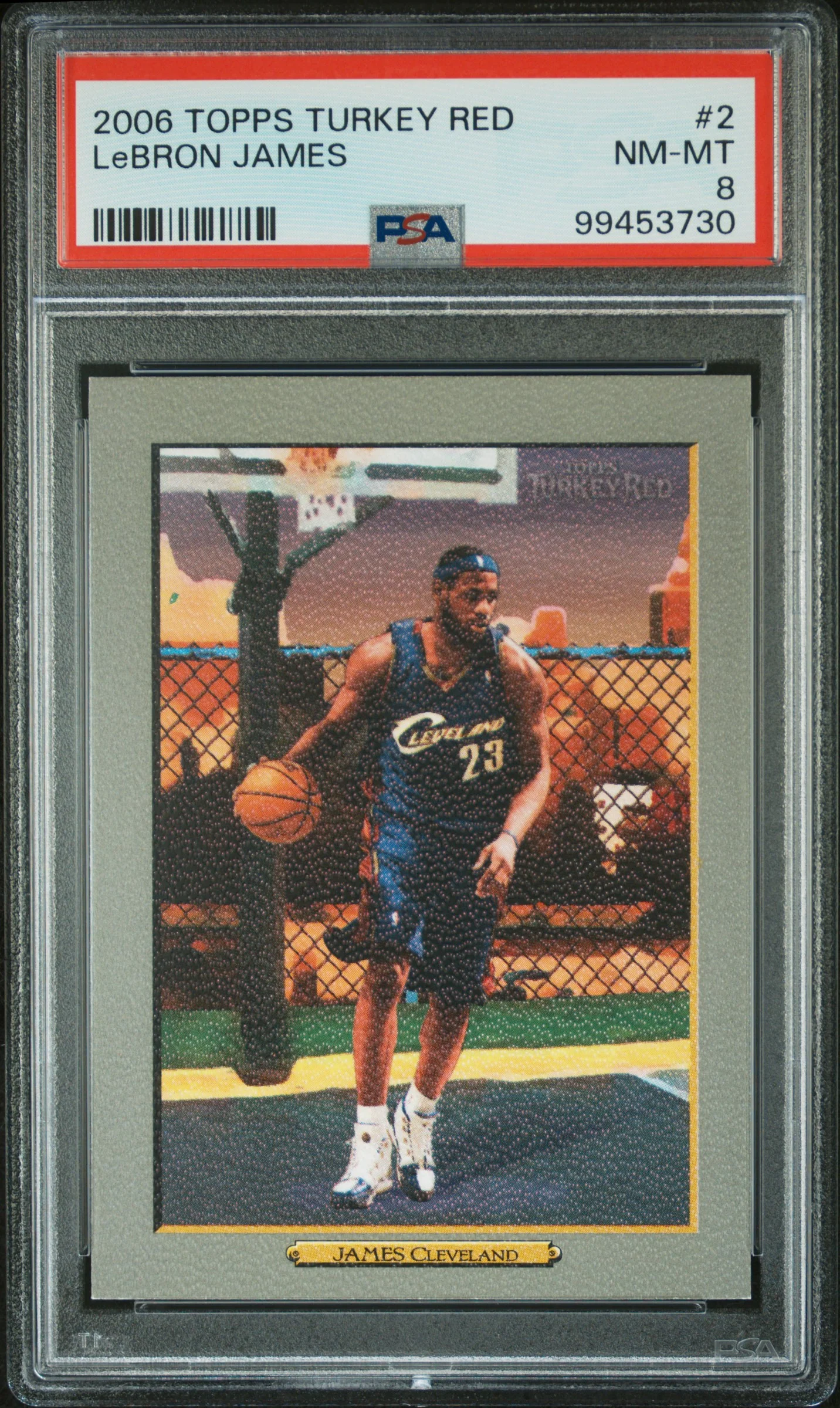 LeBRON JAMES | 2006 TOPPS TURKEY RED 2 | PSA NM-MT 8
