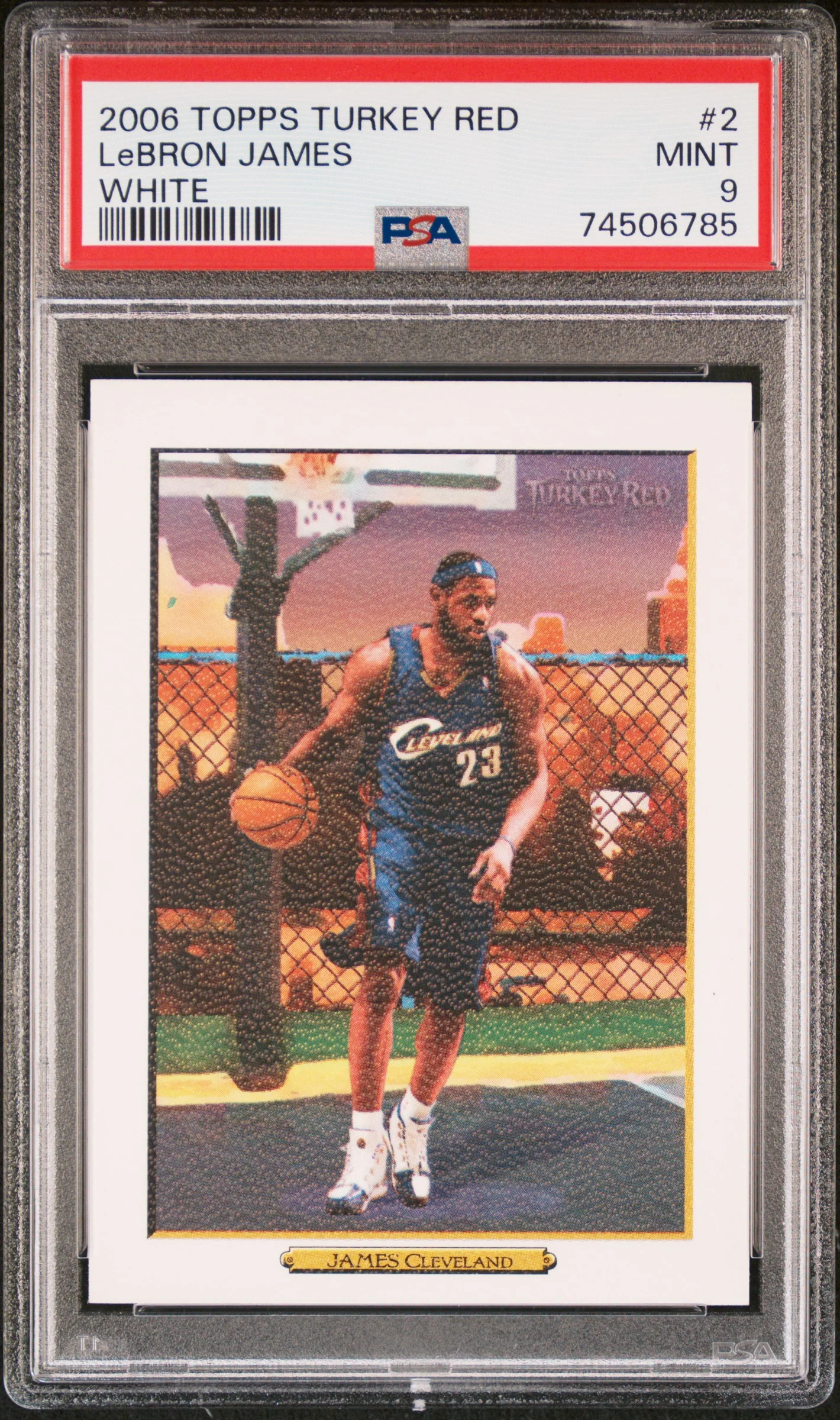 LeBRON JAMES | 2006 TOPPS TURKEY RED 2 | WHITE | PSA MINT 9