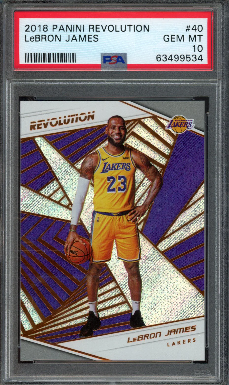 LeBRON JAMES | 2018 PANINI REVOLUTION | PSA GEM MT 10