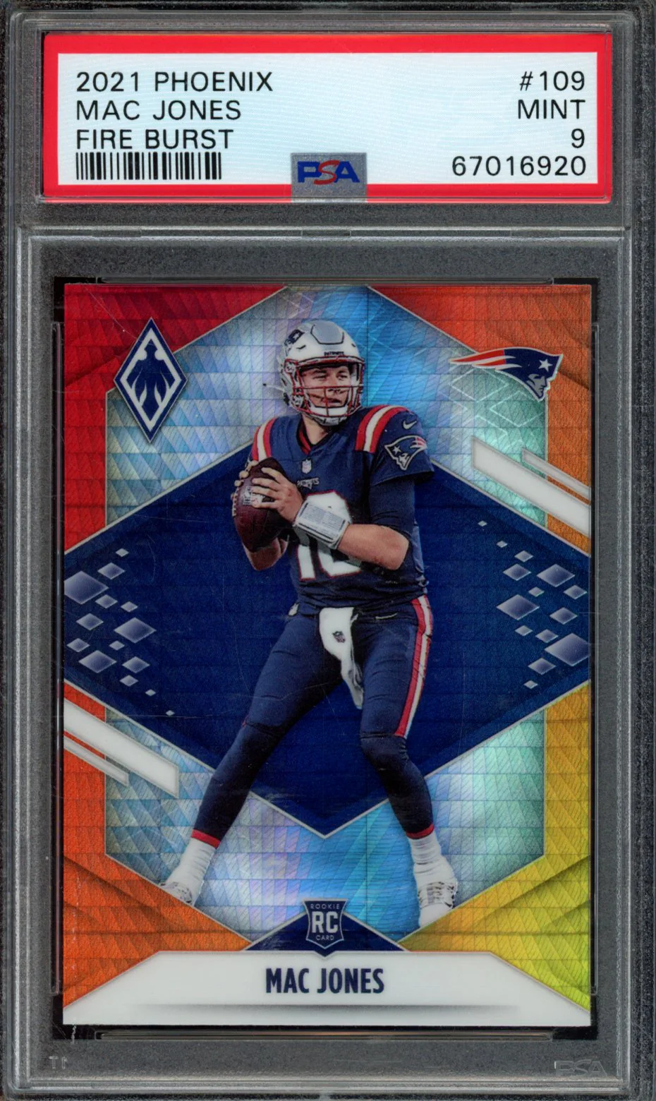 MAC JONES | 2021 PANINI PHOENIX | PSA MINT 9