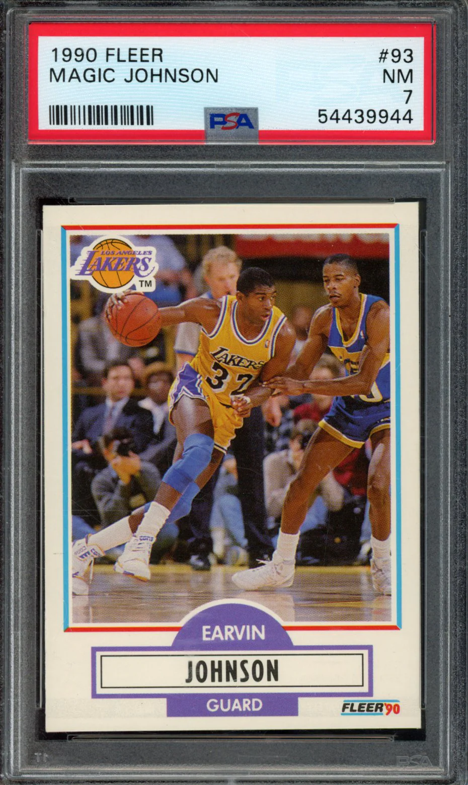 MAGIC JOHNSON | 1990 FLEER | PSA NM 7