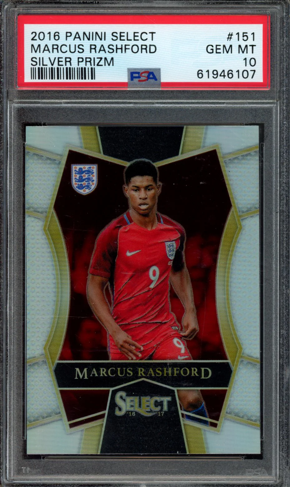 MARCUS RASHFORD | 2016 PANINI SELECT | PSA GEM MT 10
