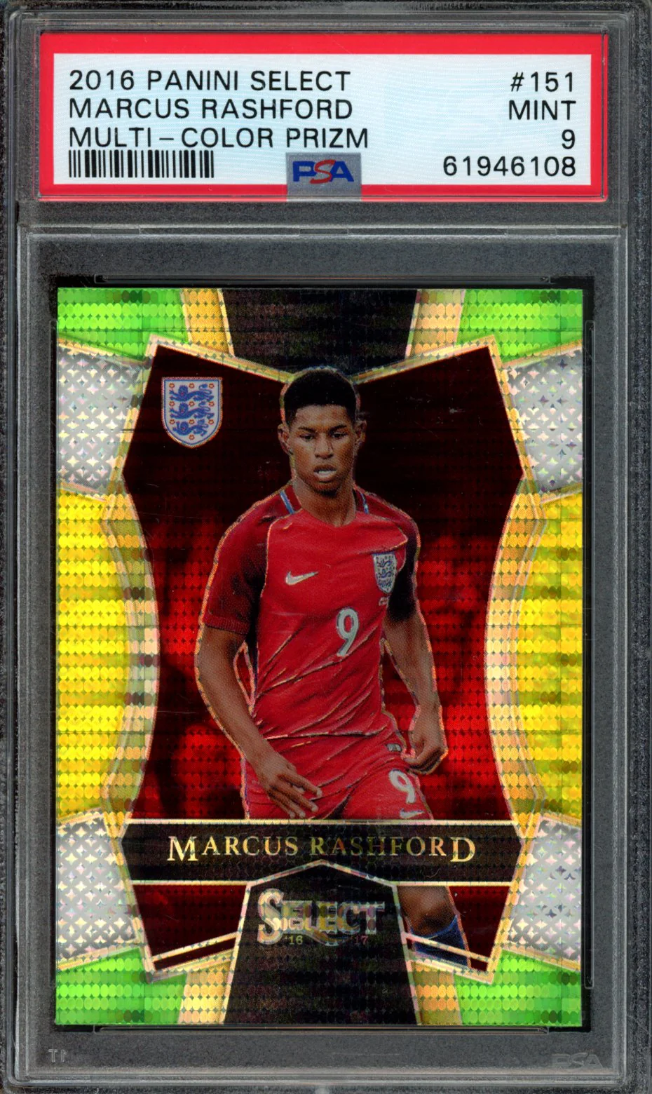 MARCUS RASHFORD | 2016 PANINI SELECT | PSA MINT 9