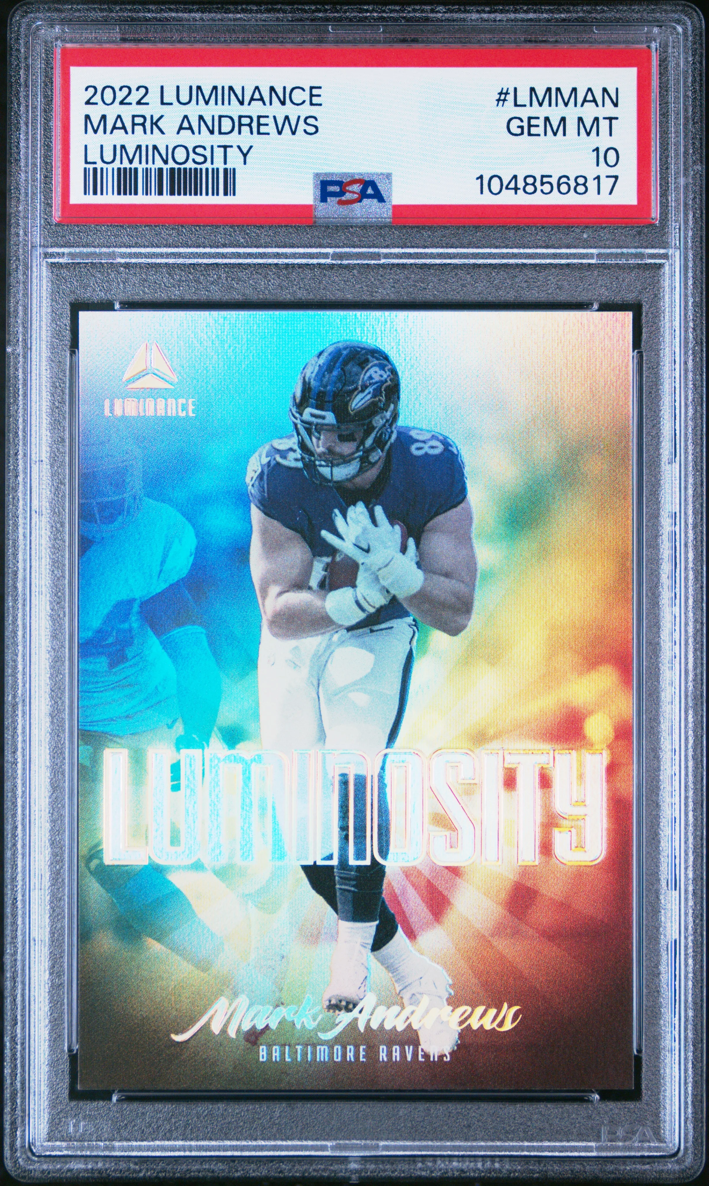 MARK ANDREWS | 2022 PANINI LUMINANCE LUMINOSITY LMMAN | LUMINOSITY | PSA GEM MT 10