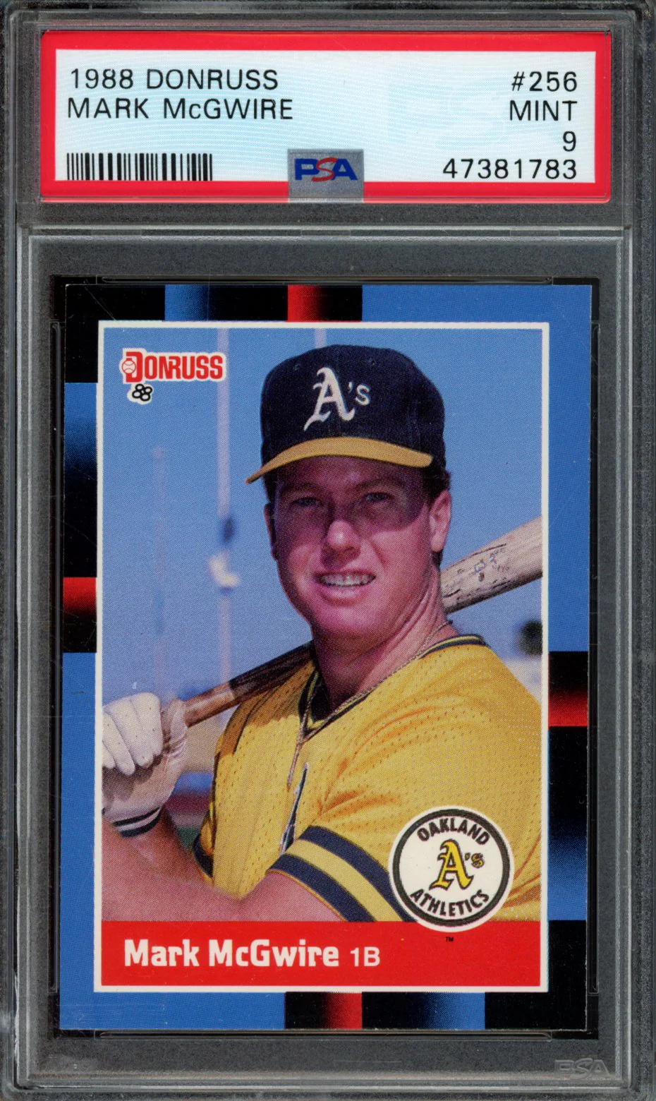 MARK McGWIRE | 1988 DONRUSS | PSA MINT 9