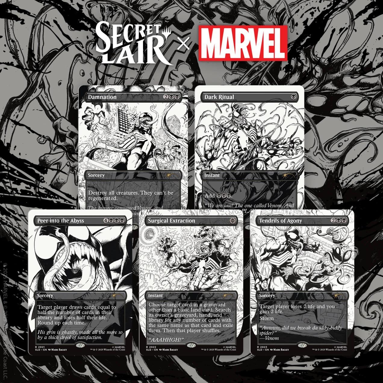 Marvel's Spider-Man: Venom Unleashed (Inks) Nonfoil MTG Secret Lair Drop