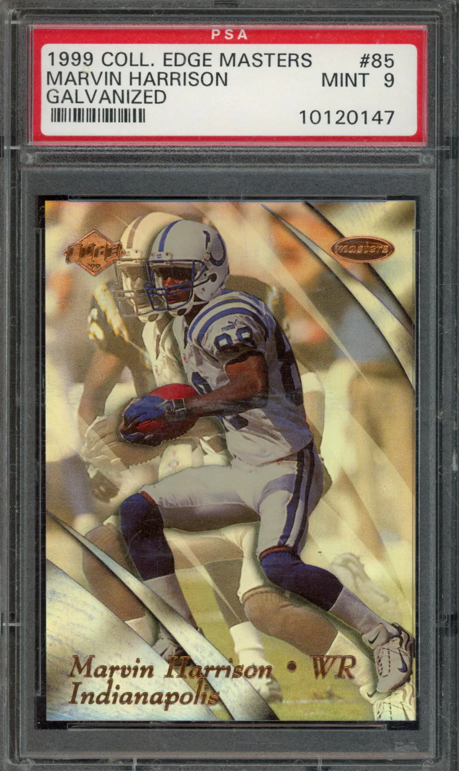 MARVIN HARRISON | 1999 COLLECTOR'S EDGE MASTERS | PSA MINT 9