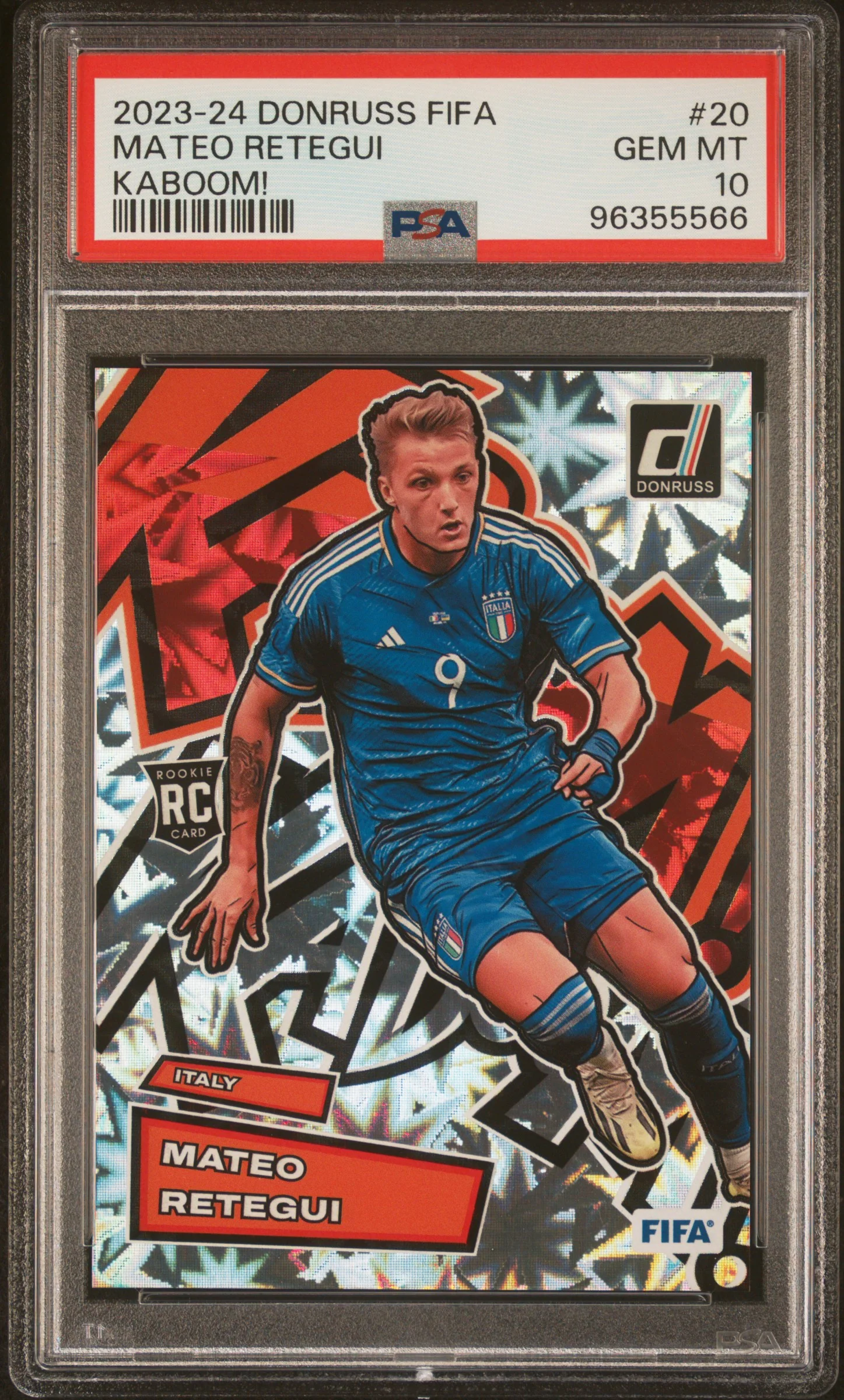 MATEO RETEGUI | 2023-24 PANINI DONRUSS FIFA KABOOM! 20 | PSA GEM MT 10