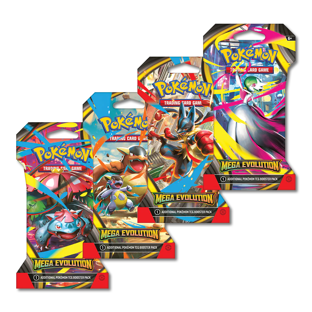 Mega Evolution Sleeved Pokemon Booster Pack