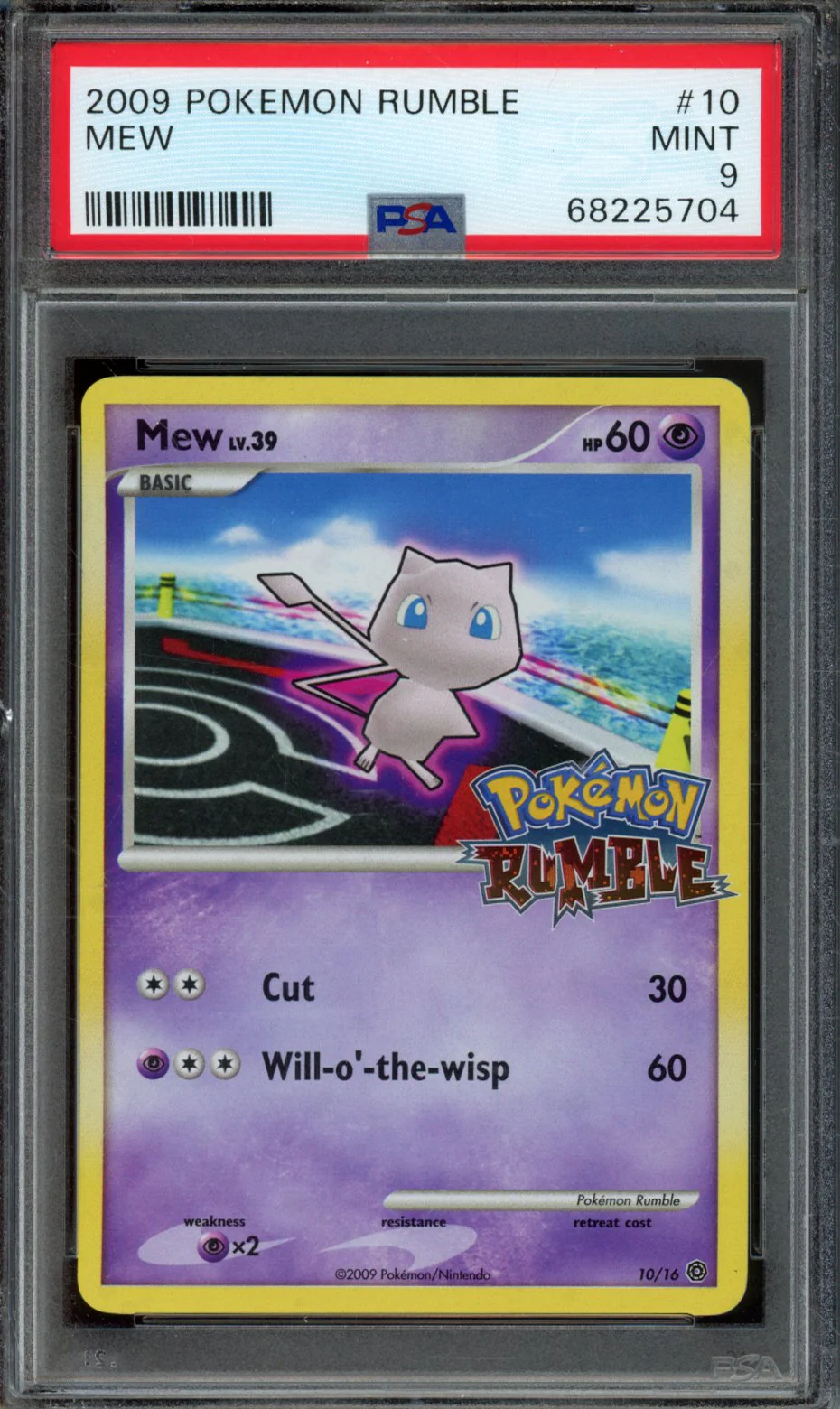 MEW | 2009 POKEMON RUMBLE | PSA MINT 9