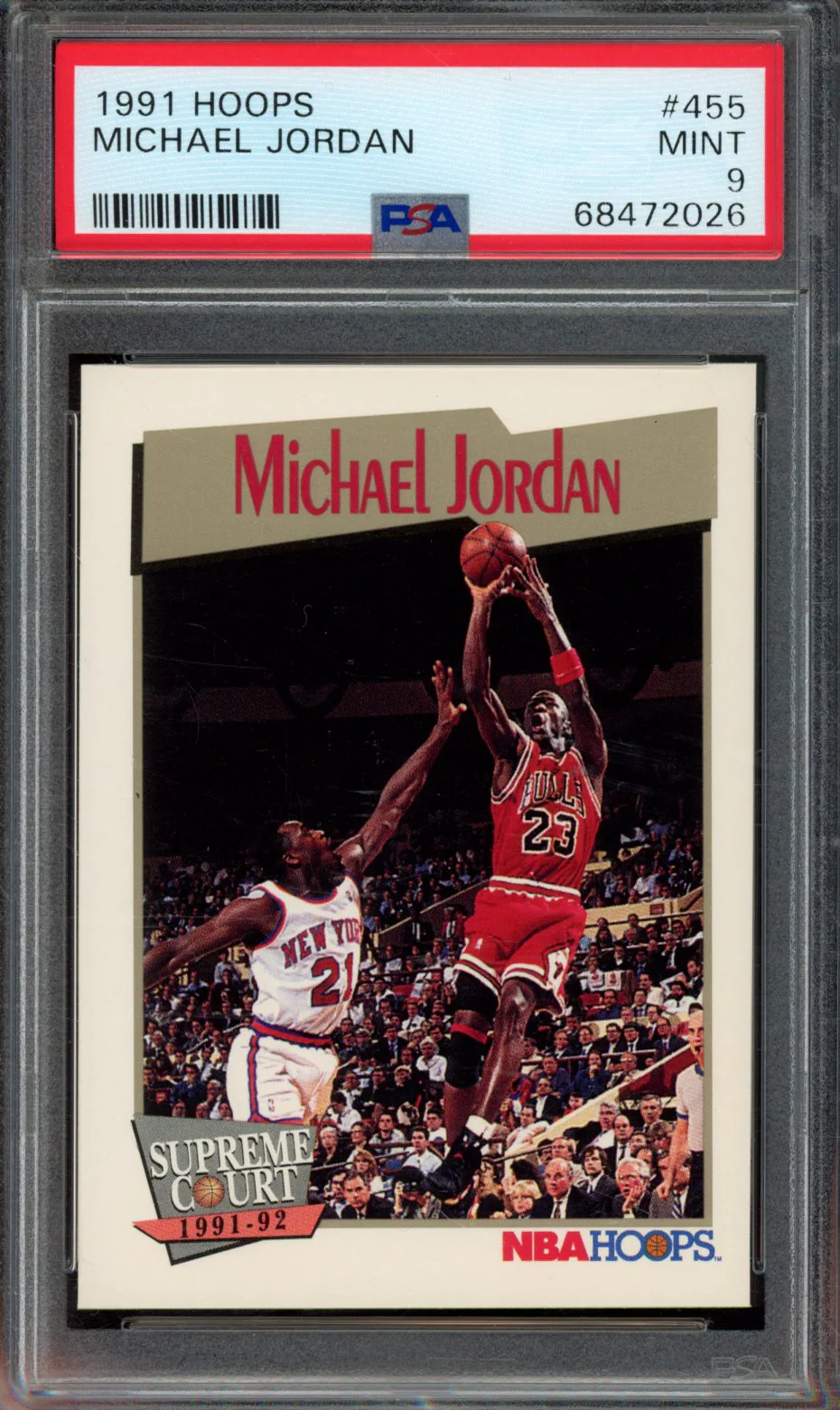 MICHAEL JORDAN | 1991 HOOPS | PSA MINT 9