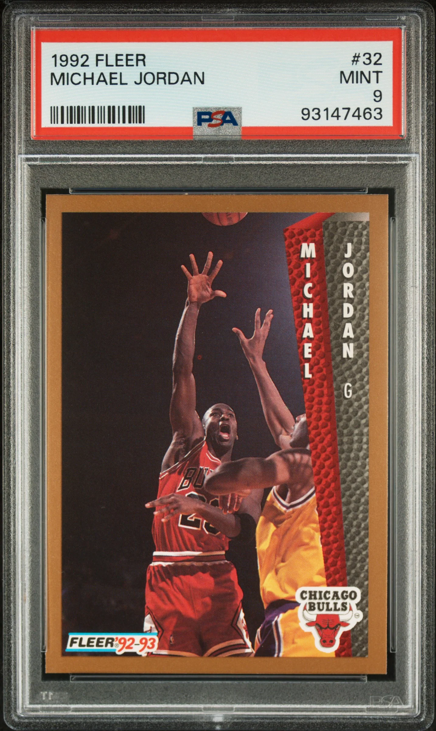 MICHAEL JORDAN | 1992 FLEER 32 | PSA MINT 9
