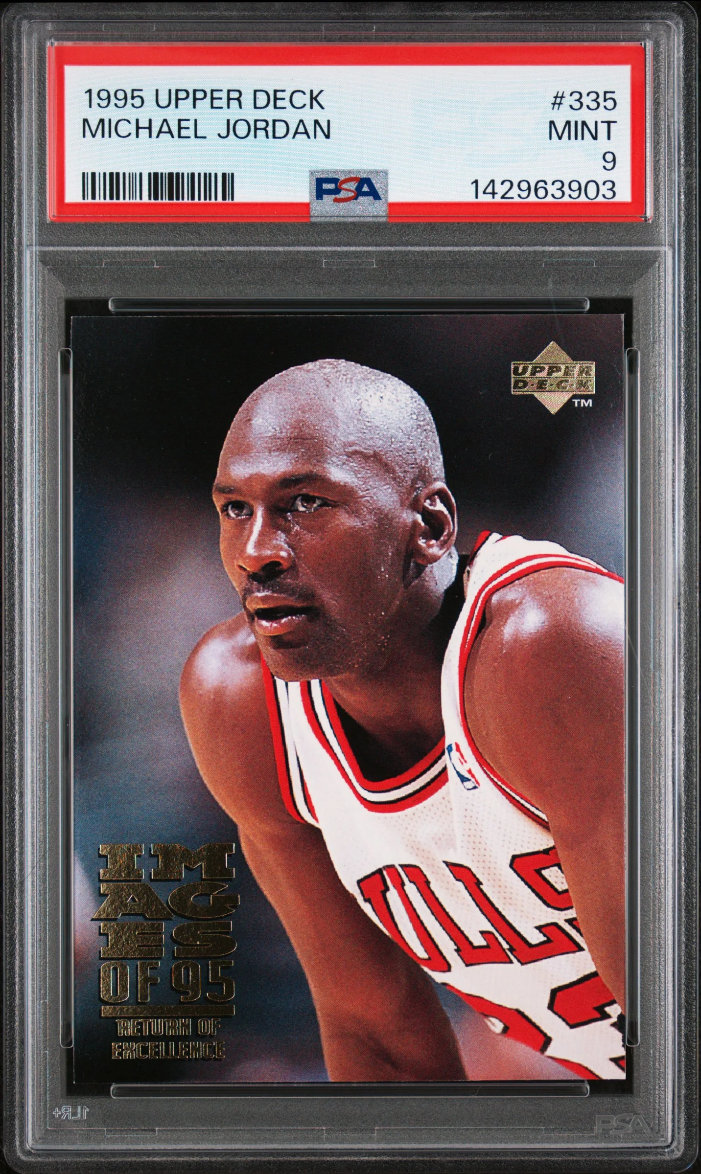 MICHAEL JORDAN | 1995 UPPER DECK 335 | PSA MINT 9
