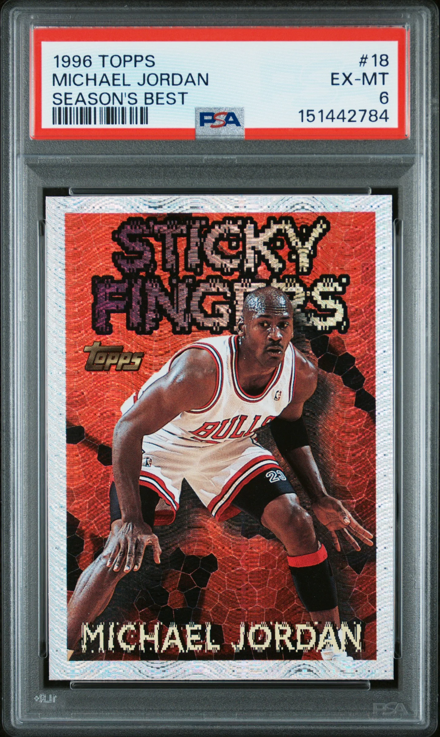 MICHAEL JORDAN | 1996 TOPPS SEASON'S BEST 18 | SEASON'S BEST | PSA EX-MT 6