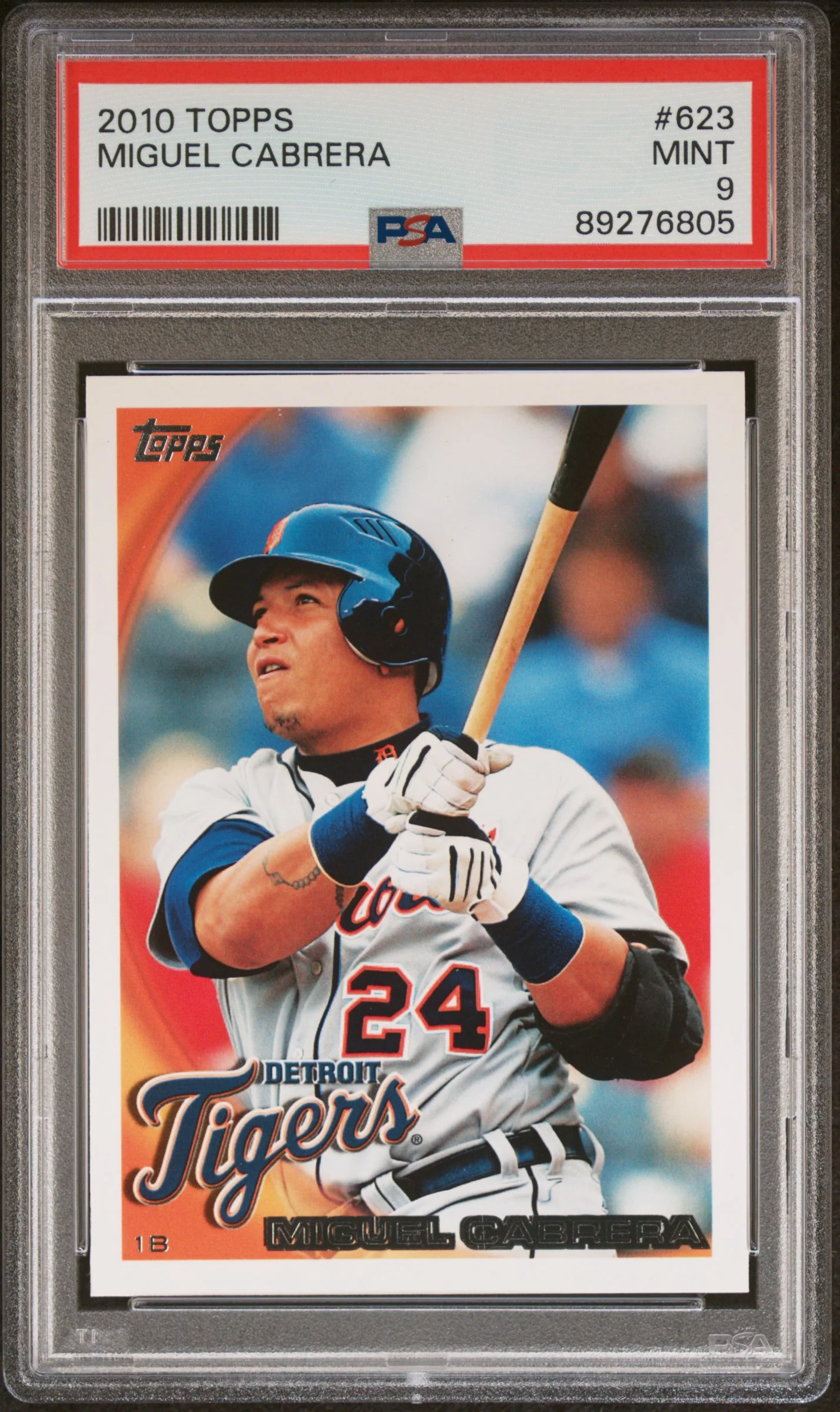 MIGUEL CABRERA | 2010 TOPPS 623 | PSA MINT 9