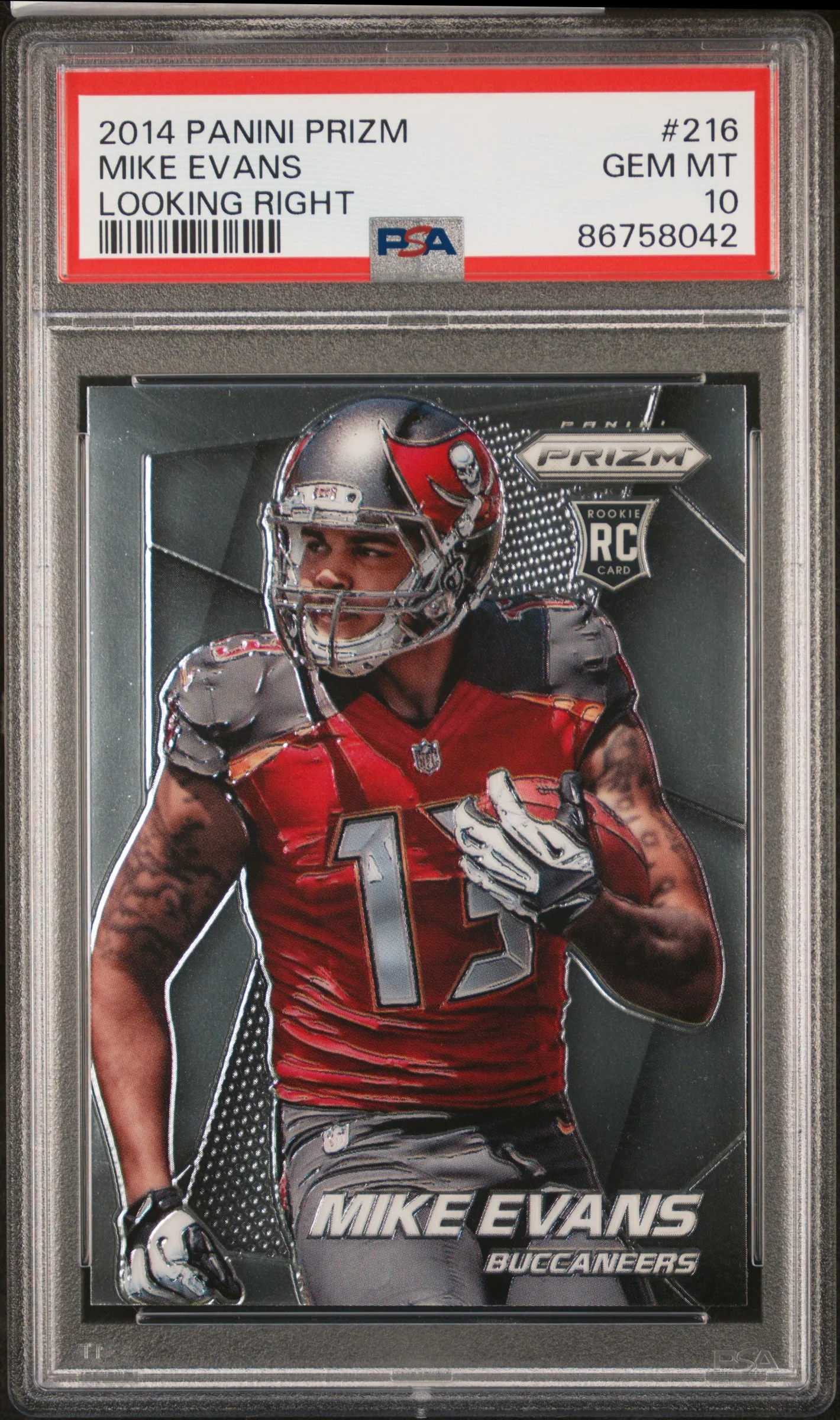 MIKE EVANS | 2014 PANINI PRIZM 216 | PSA GEM MT 10