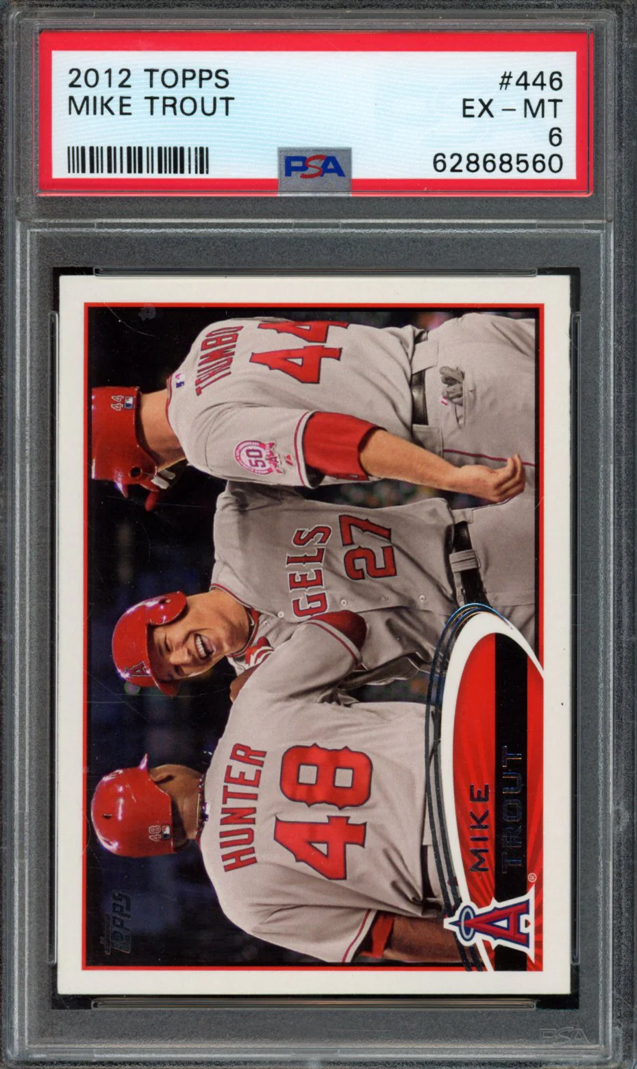 MIKE TROUT | 2012 TOPPS | PSA EX-MT 6