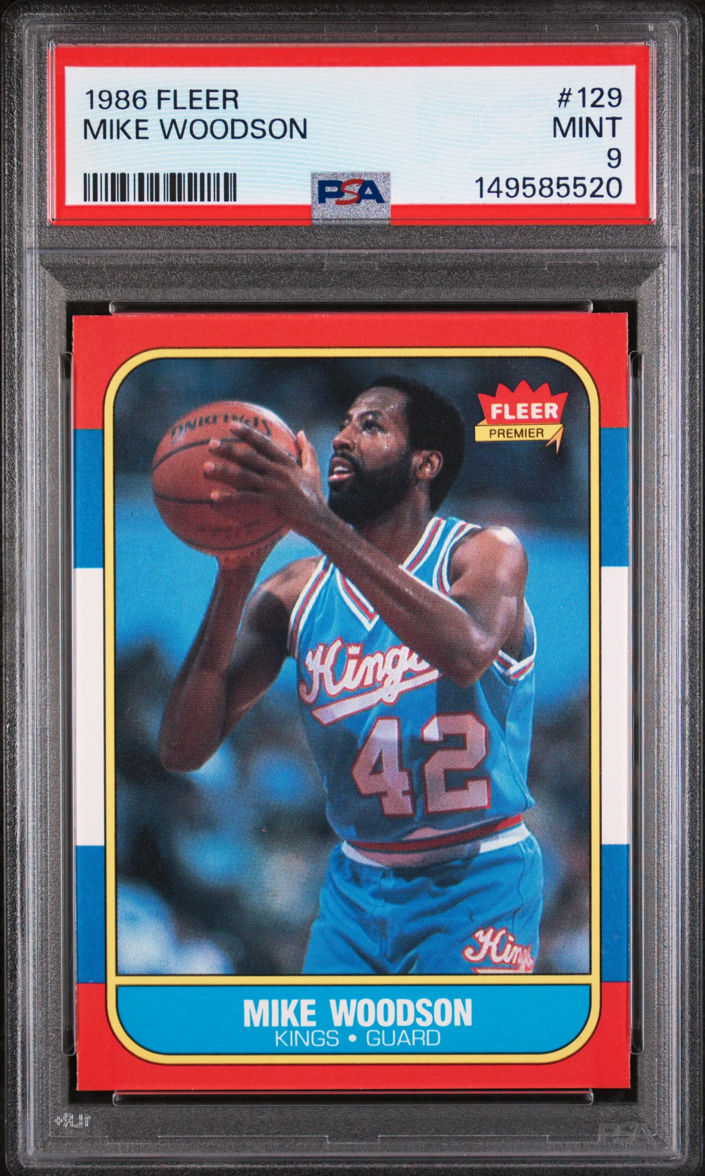 MIKE WOODSON | 1986 FLEER 129 | PSA MINT 9