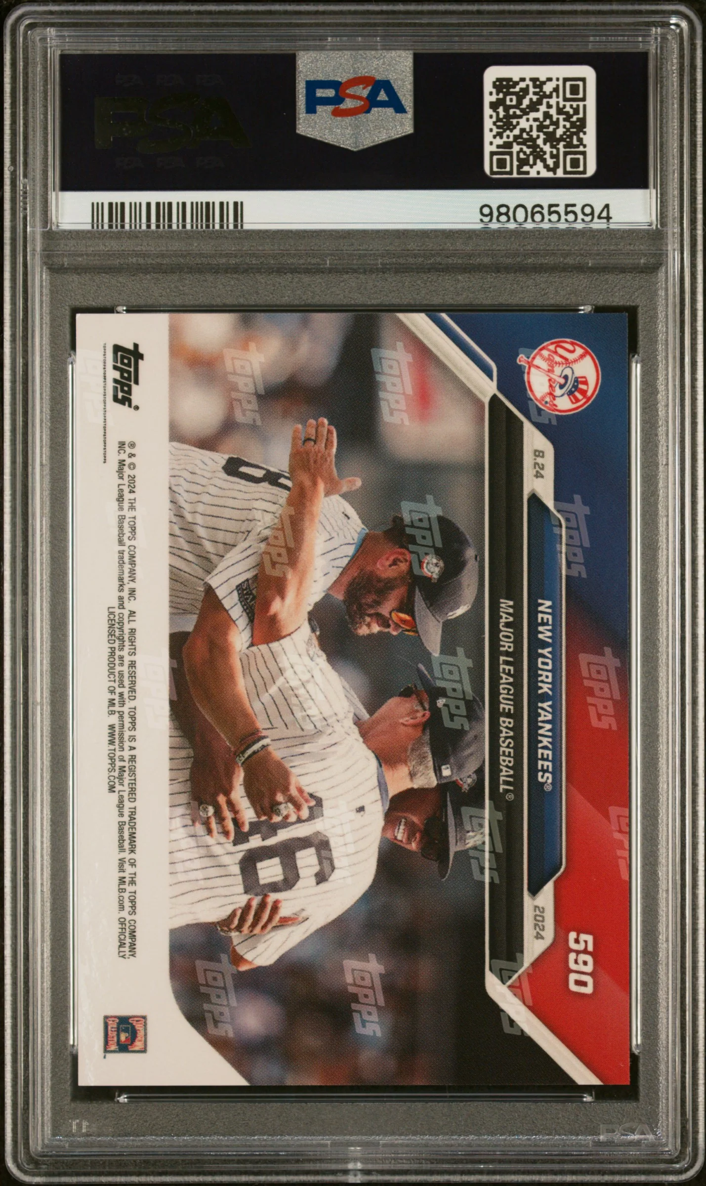 NEW YORK YANKEES | 2024 TOPPS NOW 590 | PSA MINT 9 - Image 2