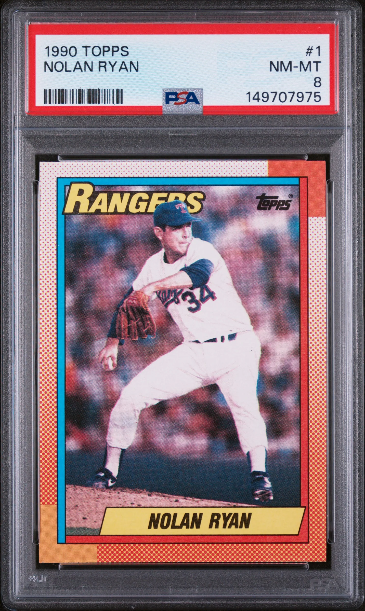 NOLAN RYAN | 1990 TOPPS 1 | PSA NM-MT 8