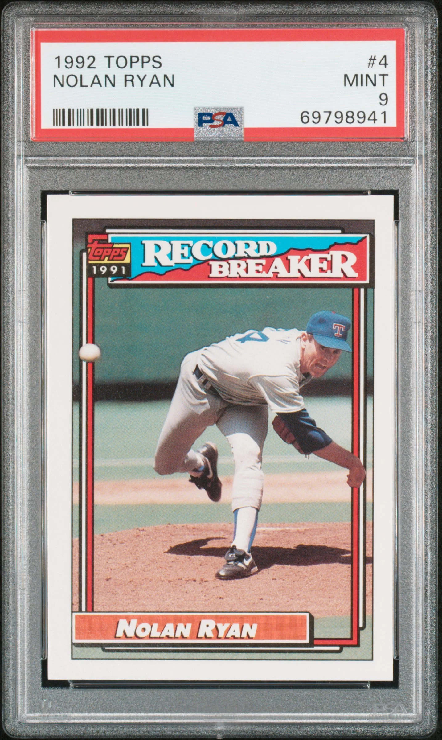 NOLAN RYAN | 1992 TOPPS 4 | PSA MINT 9