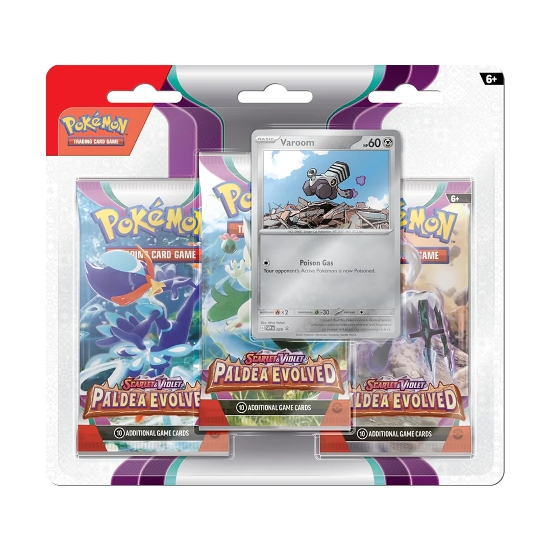 Paldea Evolved 3 Pack Pokemon Blister