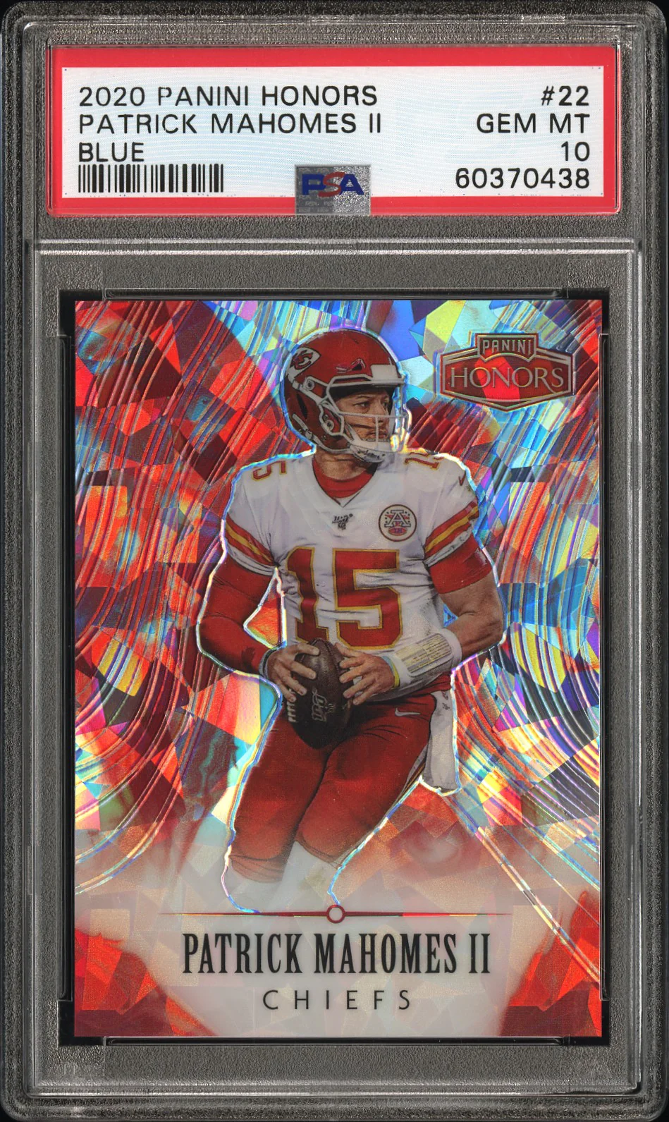 PATRICK MAHOMES II | 2020 PANINI HONORS 22 | BLUE | PSA GEM MT 10