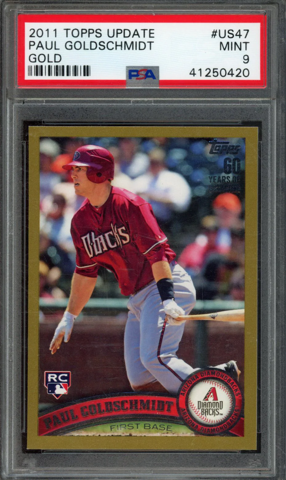 PAUL GOLDSCHMIDT | 2011 TOPPS UPDATE | PSA MINT 9
