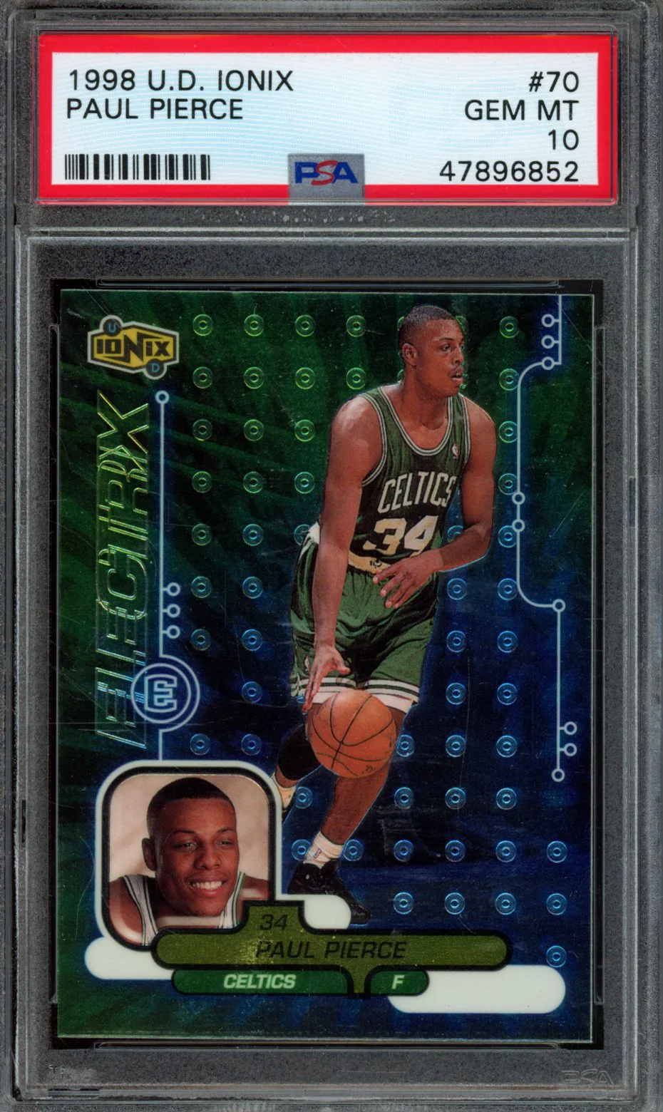 PAUL PIERCE | 1998 UPPER DECK IONIX | PSA GEM MT 10