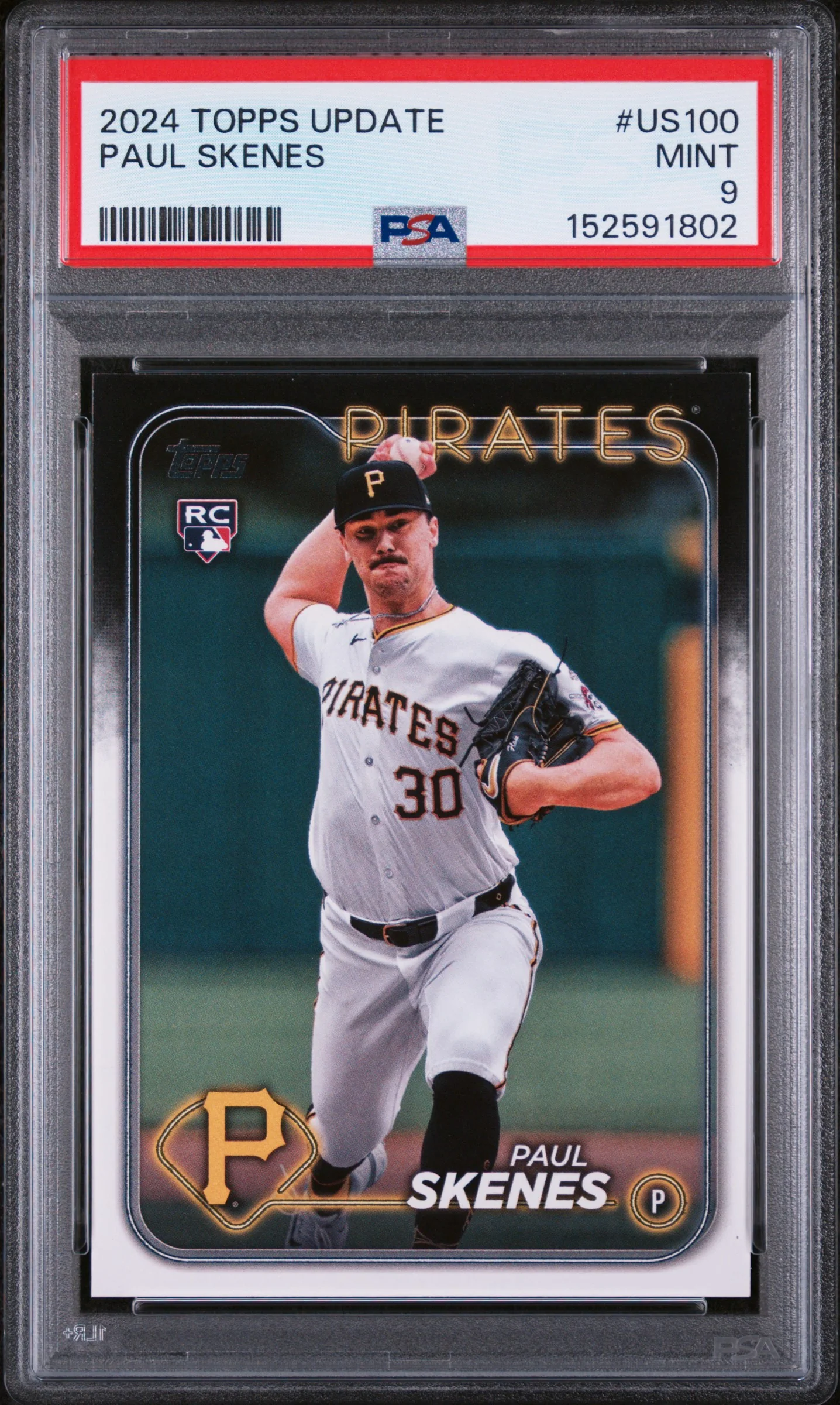 PAUL SKENES | 2024 TOPPS UPDATE US100 | PSA MINT 9