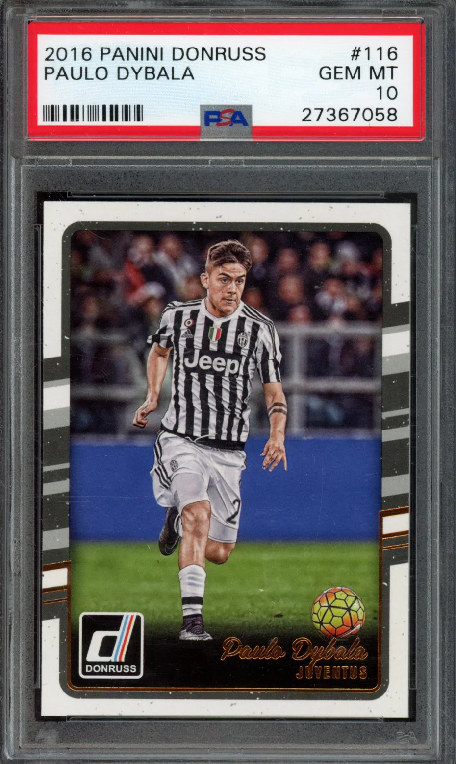 PAULO DYBALA | 2016 PANINI DONRUSS | PSA GEM MT 10