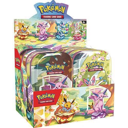 Prismatic Evolution Pokemon Mini Tin Display