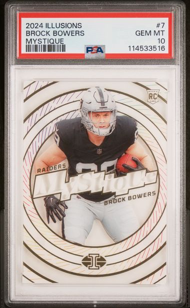 2024 PANINI ILLUSIONS MYSTIQUE #7 BROCK BOWERS PSA 10
