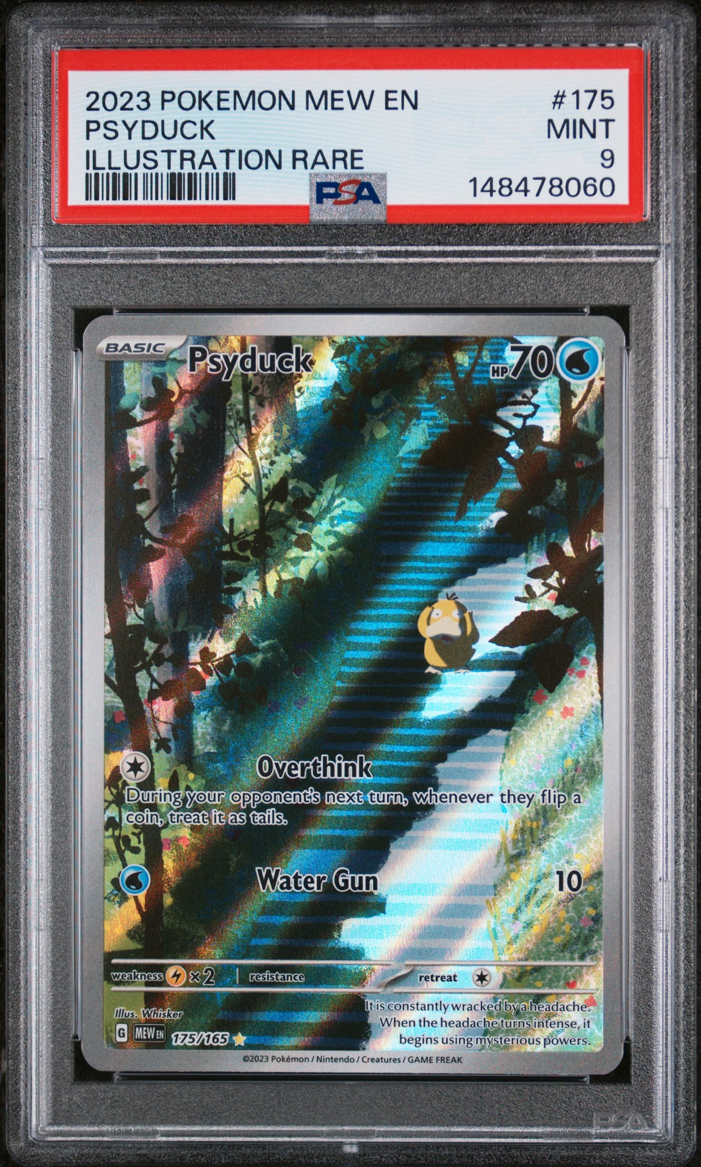 PSYDUCK | 2023 POKEMON MEW EN-151 175 | ILLUSTRATION RARE | PSA MINT 9