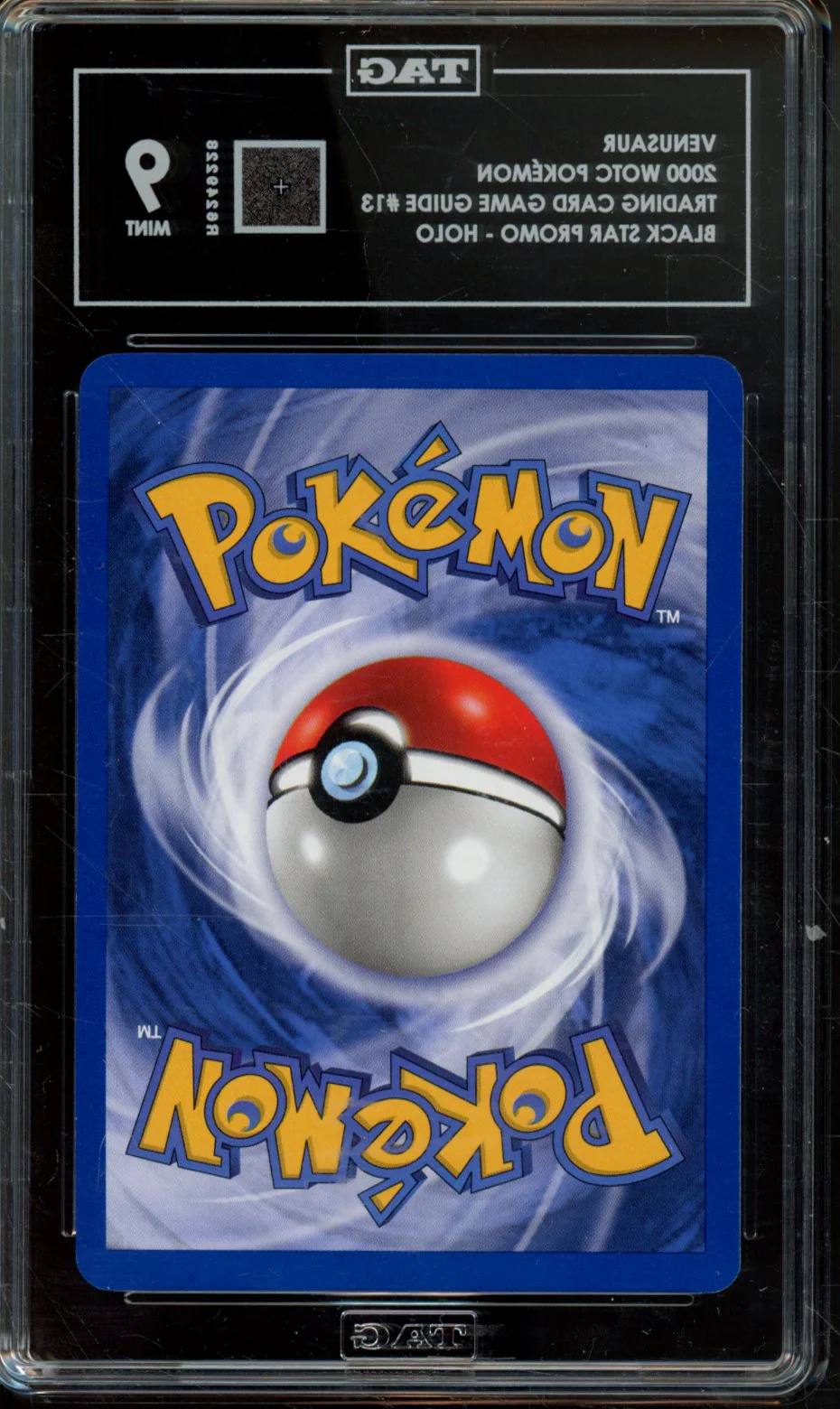 VENUSAUR 2000 WOTC POKEMON CARD GAME GUIDE #13 BLACK STAR PROMO HOLO TAG 9 - Image 2