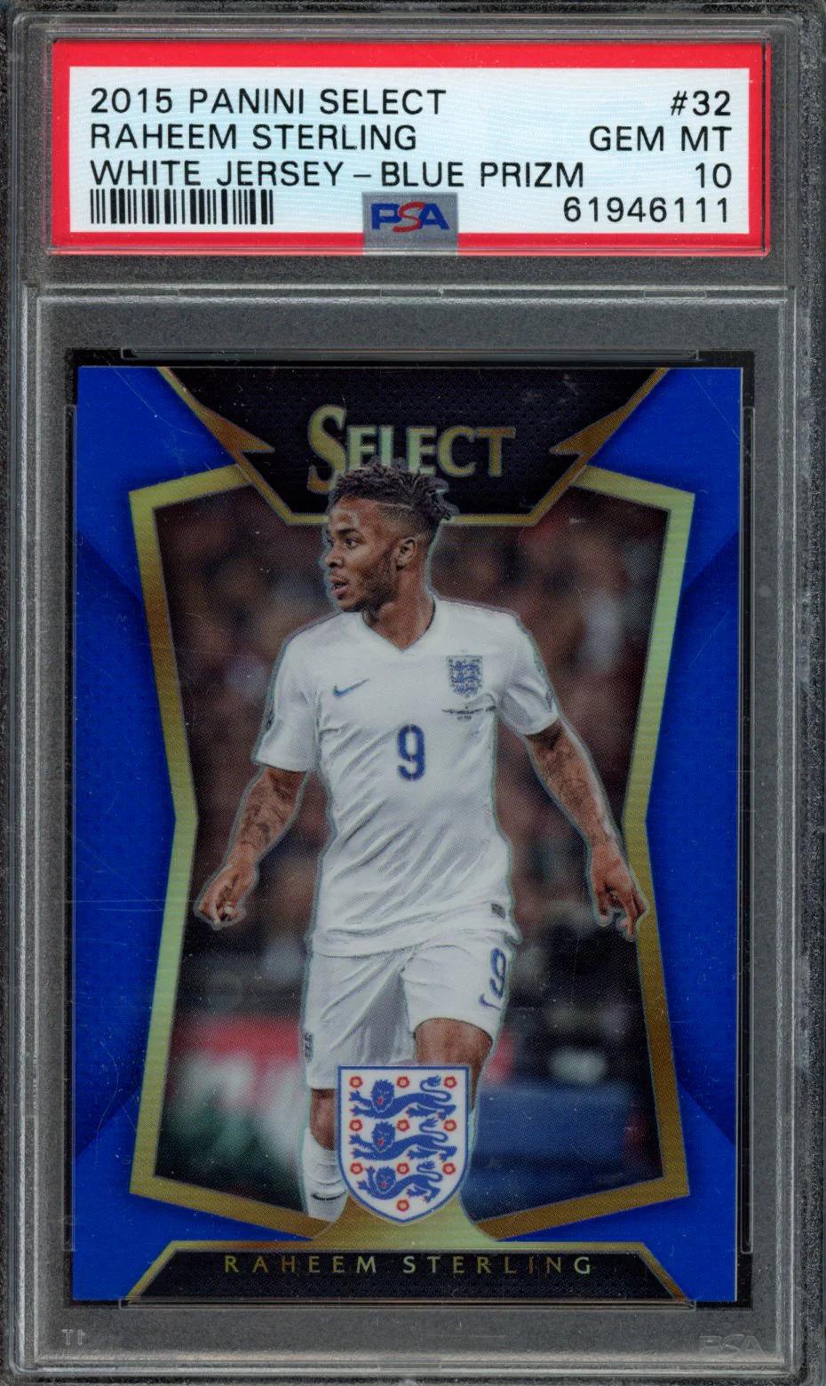RAHEEM STERLING | 2015 PANINI SELECT | PSA GEM MT 10