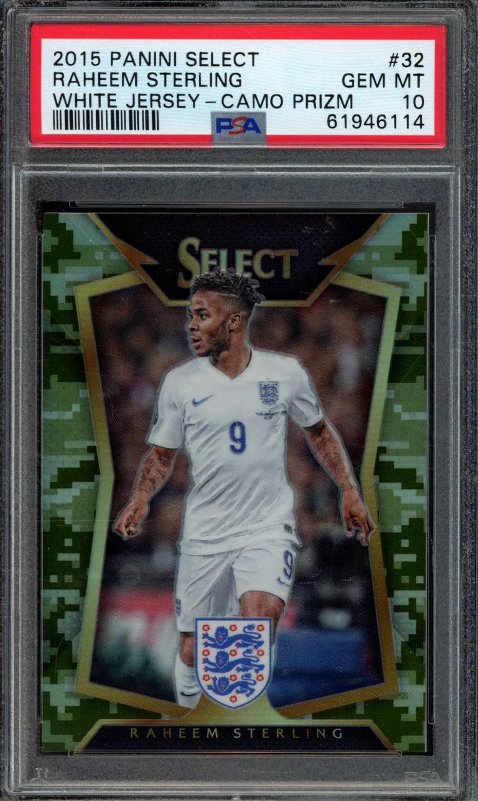RAHEEM STERLING | 2015 PANINI SELECT | PSA GEM MT 10