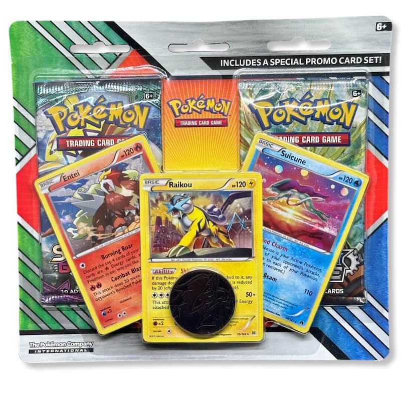 Raikou, Entei, & Suicune 2 Pack Pokemon Blister