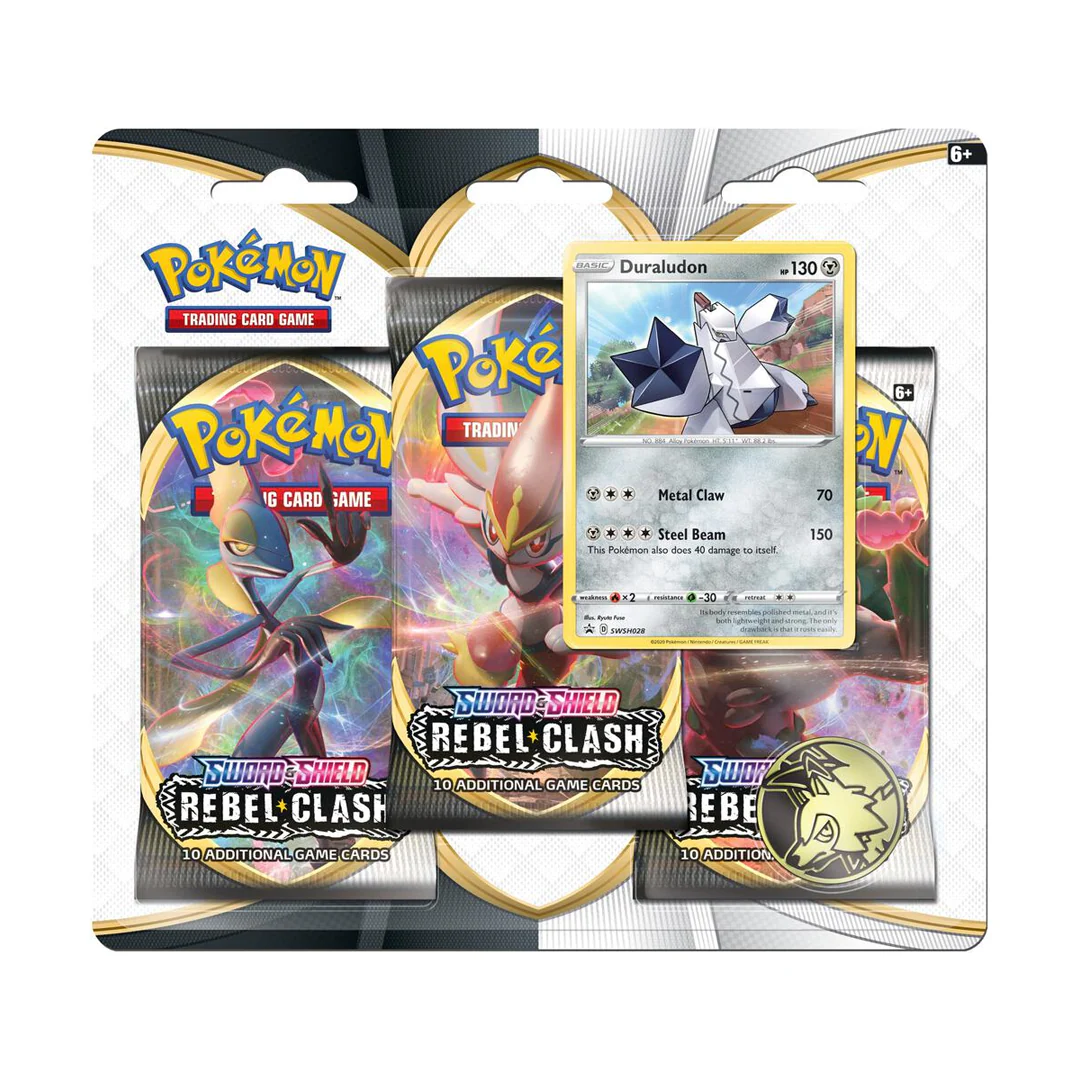 Rebel Clash 3 Pack Pokemon Blister - Image 2