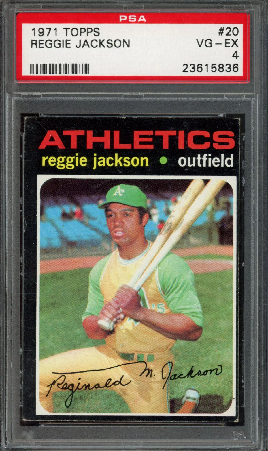 REGGIE JACKSON | 1971 TOPPS | PSA VG-EX 4