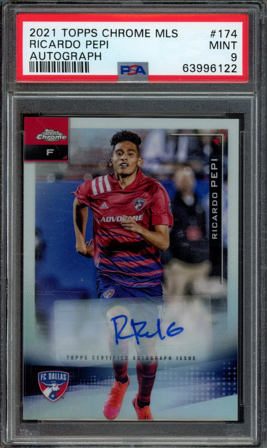 RICARDO PEPI | 2021 TOPPS CHROME MLS | PSA MINT 9