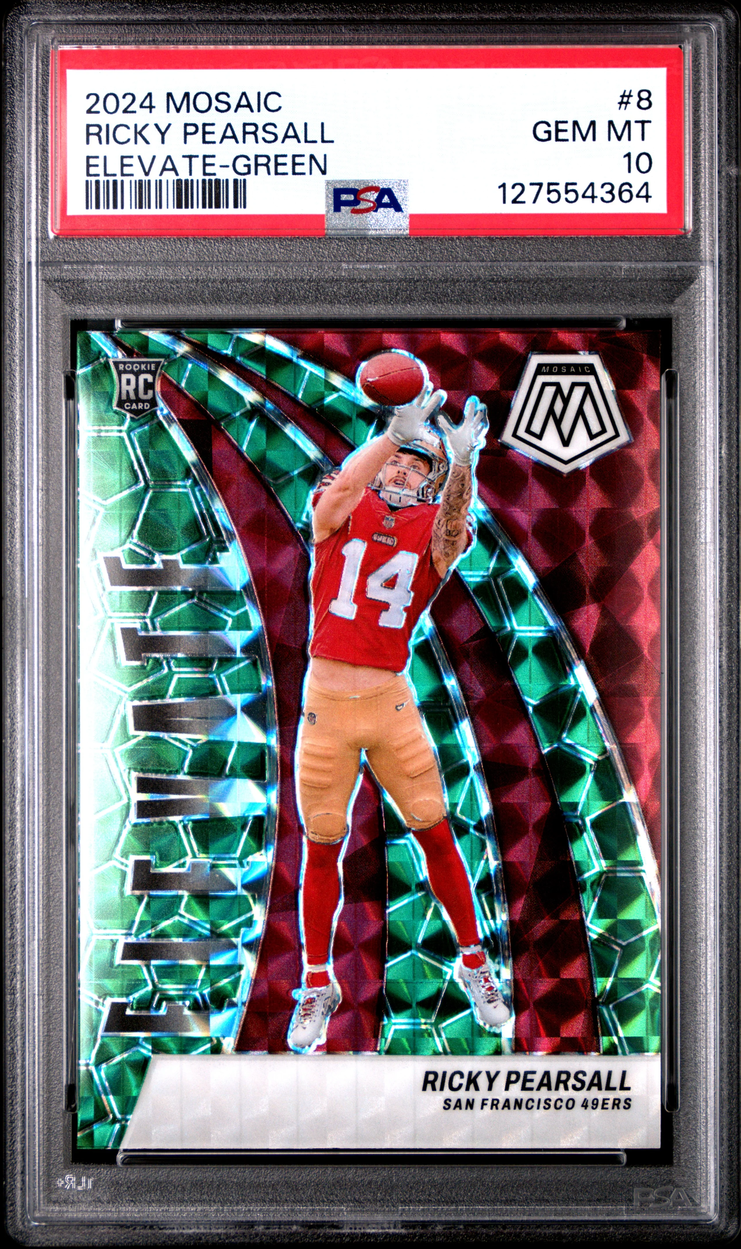RICKY PEARSALL | 2024 PANINI MOSAIC ELEVATE 8 | ELEVATE-GREEN | PSA GEM MT 10
