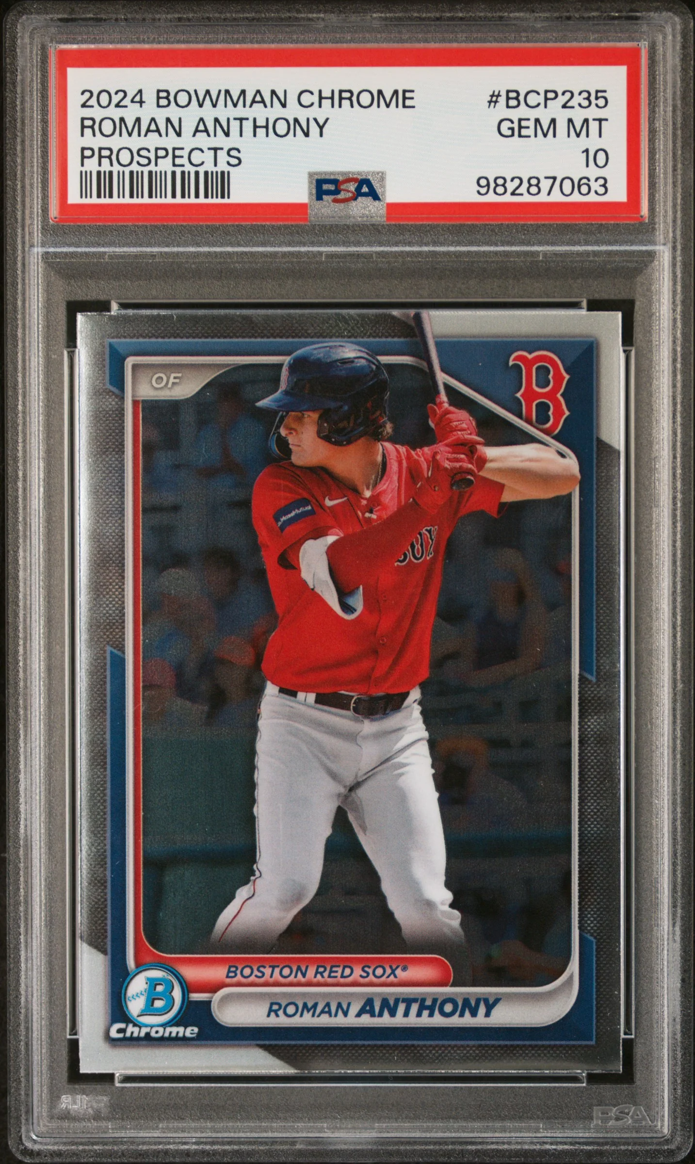 ROMAN ANTHONY | 2024 BOWMAN CHROME PROSPECTS BCP235 | PROSPECTS | PSA GEM MT 10