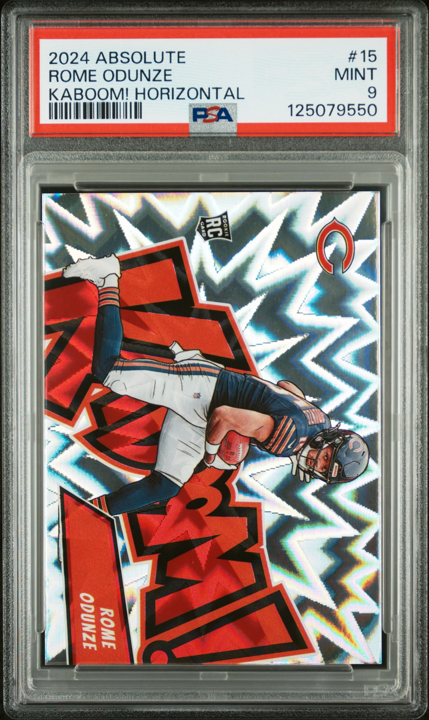 ROME ODUNZE | 2024 PANINI ABSOLUTE KABOOM! HORIZONTAL 15 | PSA MINT 9